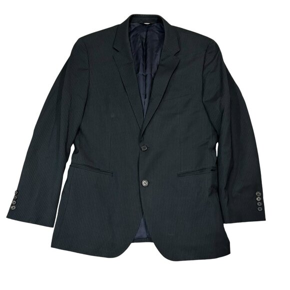 Hugo Boss Men's 42R Black Pinstripe Blazer The James4/Sharp6 2 Button Sport Coat - Picture 1 of 12